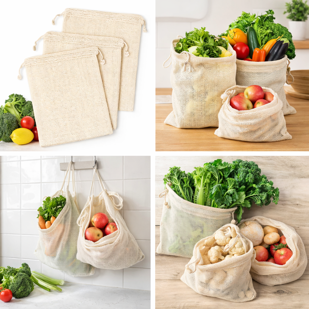 Mesh Bags for Produce, Perfect for Storing Fruits And Vegetables