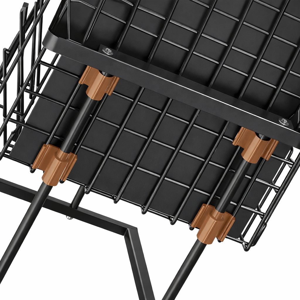 2-Tier Pull-Out Sliding Drawer Organizer Storage Rack