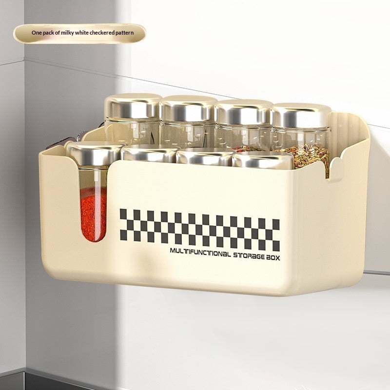 Duschregal ohne Bohren mit Ablagebox – Platzsparender Bad Organizer zur Wandmontage