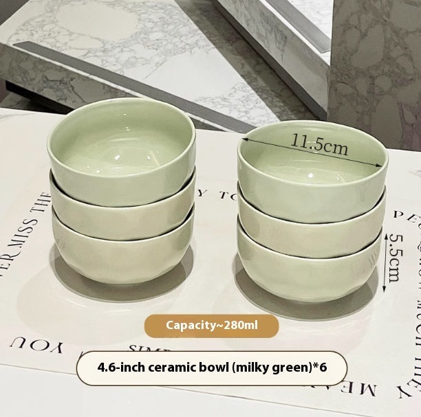 Keramik Frühstücks- & Reisschale im Cream-Style – Elegante Müslischale aus Unterglasur-Keramik | Perfekt für Reis, Suppen & Bowls