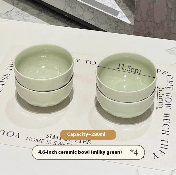 Keramik Frühstücks- & Reisschale im Cream-Style – Elegante Müslischale aus Unterglasur-Keramik | Perfekt für Reis, Suppen & Bowls